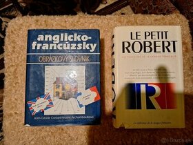 Anglicko-francúzsky obr. slovník a franc. Le Petit Robert