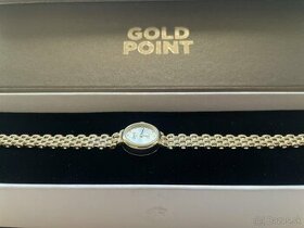 Geneve zlaté dámske hodinky 14k 585 quartz