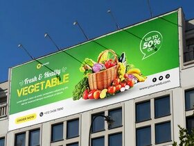 Grafický dizajn  - plachta, leták, rollup, banner, billboard
