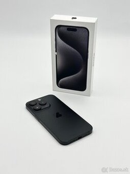 Apple iPhone 15 Pro 128GB Titanium Black 100% Zdravie