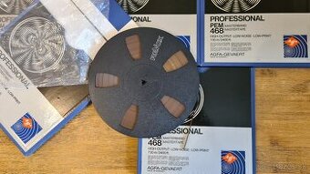 4x AGFA PEM468 studio-páska 730m, 26cm Revox plast. cívka