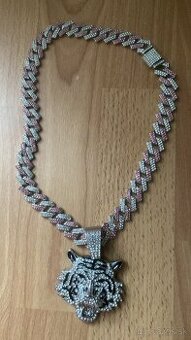 Hrubý chain s príveskom tigra