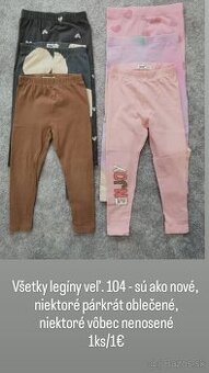 Dievčenské legíny a rifle veľ. 104
