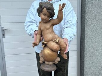 Velký dřevěný anděl 48 cm