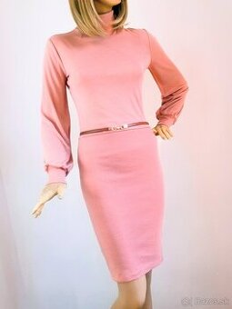 Merino šaty z roláčikom vo veľkosti XS /S