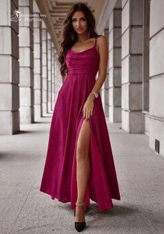 Spoločenské šaty v ružovej farbe – veľkosť 38