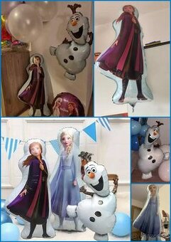 Nové veľké fóliové balóny Frozen- Anna/ Elza/ Olaf- AŽ 15/16