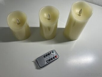#L0203 LED bezplameňové sviečky X-3PK – sada 3 ks