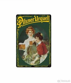 plechová cedule - Pilsner Urquell č. 8 (dobová reklama)