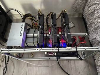 Mining rig s P104-100 8GB (GTX1080)