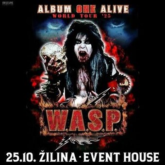 Predám 2x lístky na W.A.S.P do žiliny