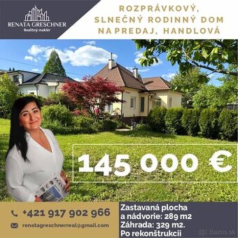 KRÁSNY RODINNÝ DOM NA PREDAJ, HANDLOVÁ