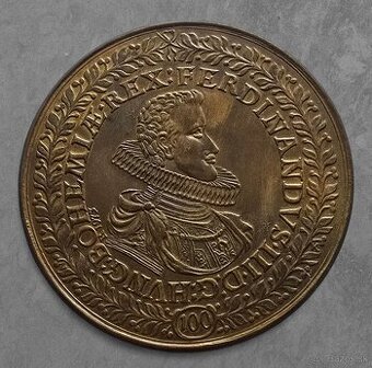 Bronzová medaila 100 dukát - 1629 Ferdinand III.- Artia 1973