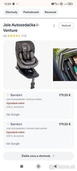 autosedačka Joie i-Venture