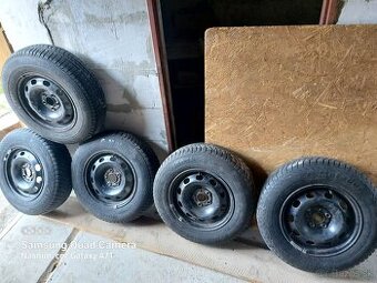 175/80r 14 5x100r14 pneu+disky a rezerva golf fabia seat