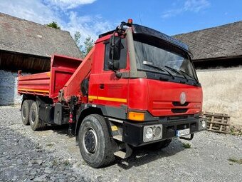 Tatra 3-stranný sklápač + hydraulická ruka