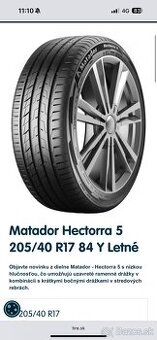 Letne pneu 205/40r17