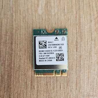Wi-Fi 6E karta Realtek RTL8852CE