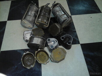 Mosadzné a nerezové 4-dielne kyvety a strmene