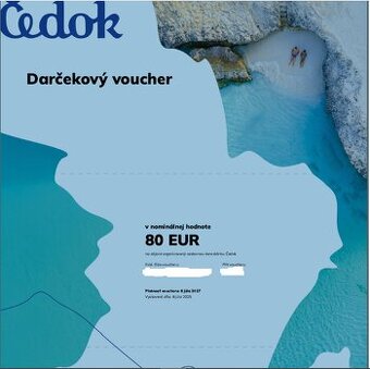 Darčekový voucher CK Čedok
