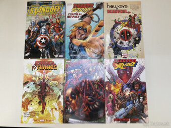 Anglické komiksy Deadpool a Avengers