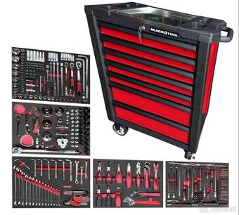 Dielenský vozík s 335 ks náradia,7 zásuviek