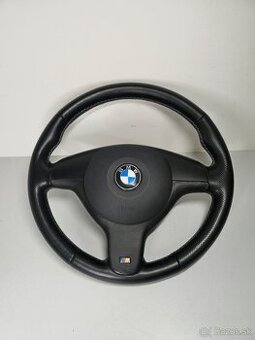 Športový kožený trojramenný volant BMW
