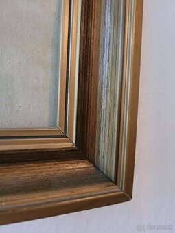 Zlato bronzový Drevený obrazový rám