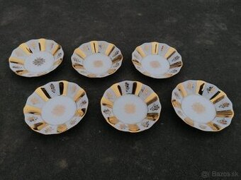 Predám porcelánová sada zlatené misky- taniere