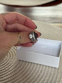 Prstene biele zlato veľ.49