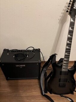 Predam elektricku gitaru Ibanez + kombo Boss Katana 50