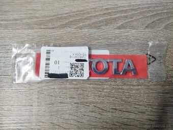 Originalny znak Toyota na zadnu kapotu / piate dvere
