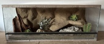 Terárium 100x40x40 s 3D stenou