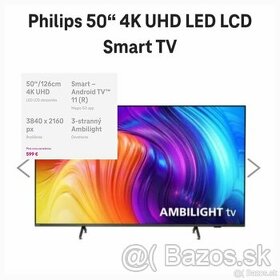 Predám Philips 50“ [126cm] 4K UHD LED LCD Smart TV