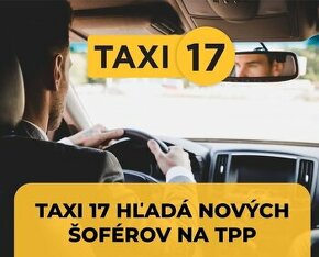 Taxi 17 hľadá nových vodičov na TPP