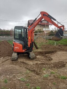 Minibager Bager Kubota u 27 -4 stav nového