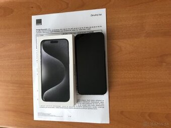 Predam Iphone 15 Pro Max 256gb, batéria 98%