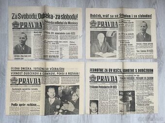 Noviny Pravda - august 1968