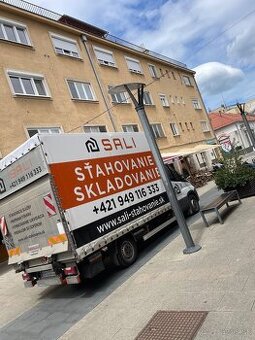 Stahovanie Zlaté Moravce + skladovanie + hydraulická plošina