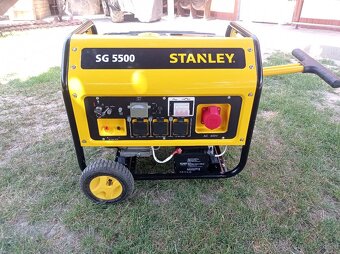 Elektrocentrála + ELEKTRICKÝ ŠTARTÉR STANLEY SG 5500
