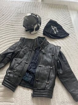 Prilba otvorená NOX N180 + Bunda/vesta veľkosť M