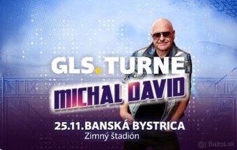 2 vstupenky na voľne státie Michal David Banská Bystrica