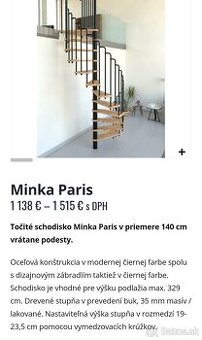 Točité schody Paris 140