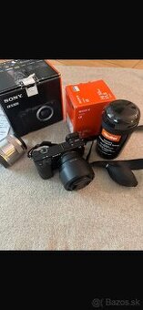 Predám fotoaparát Sony Alpha 6300 s dvoma objektívmi