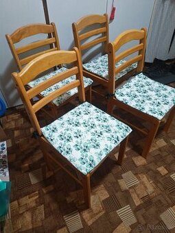 4 ks drevené stoličky - 1