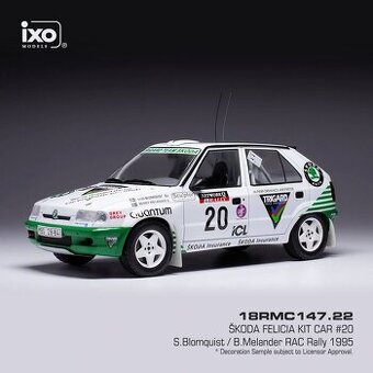 Modely Škoda Rallye 130 a Felicia Kit Car 1:18 IXO