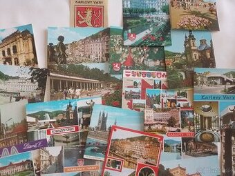 Súbor čistých pohľadníc Karlovy Vary