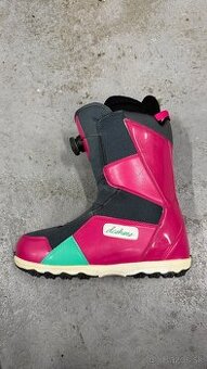 DC Search Boa pink/dark grey – dámske snowboardové topánky