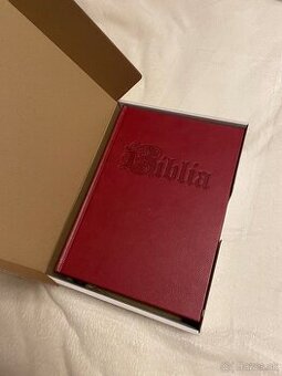 Biblia v kozenom obale, nova, nadherne ilustrovana