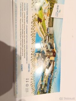 Aquapark packet celodenný vstup